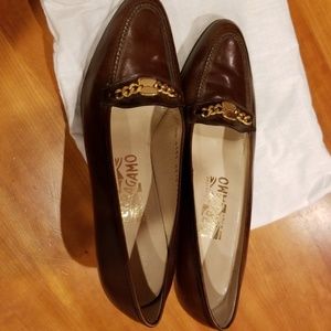 Salvatore Ferragamo  Brown Leather Shoes